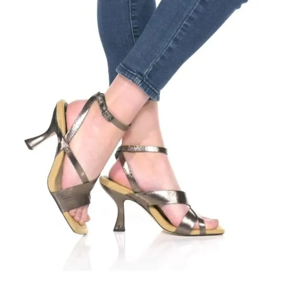 Franco Sarto Reily Ankle Strap Leather Dress Sandals