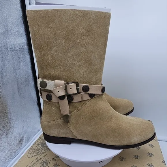 Free People Hayden Suede Pull On Ankle Boots Size 37(6.5-7)