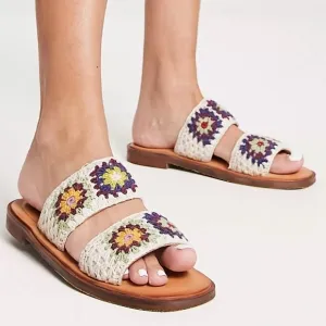 FREE PEOPLE Juliet Crochet Sandals / Multi Combo Size 39/9