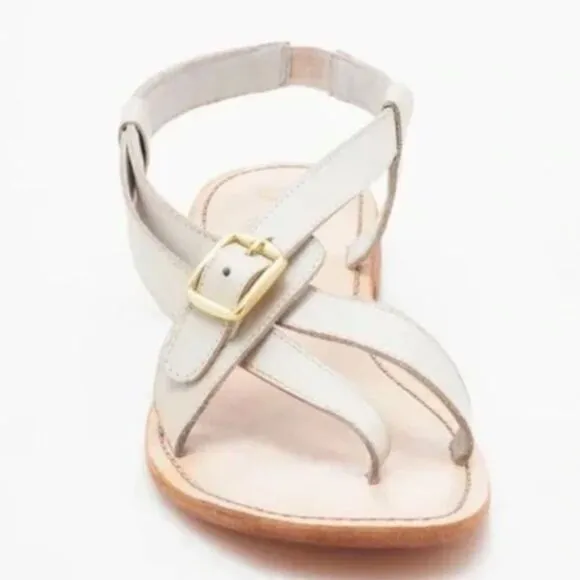Free People La Risa Flat White Sandals size 41