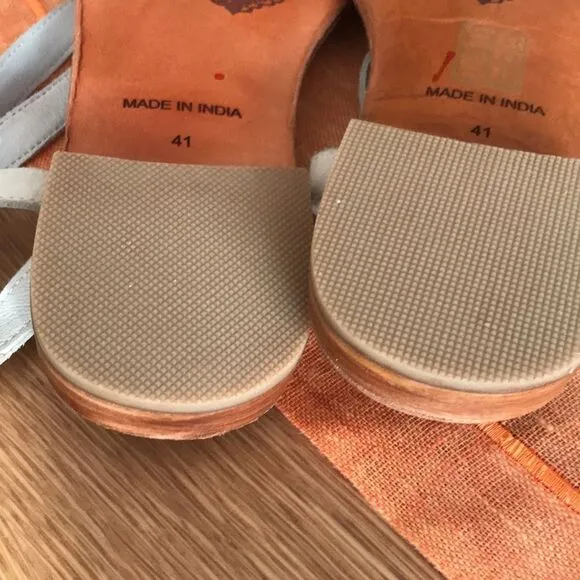 Free People La Risa Flat White Sandals size 41
