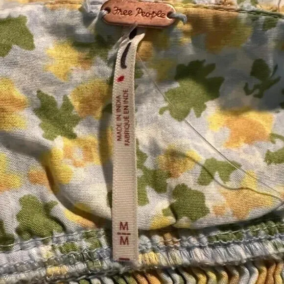 Free People Lavender Daze Dress in Green Combo S  Floral Dainty Picnic NEW