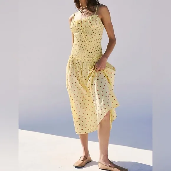 Free People Lavender Daze Dress (Strawberry Lemon Combo)