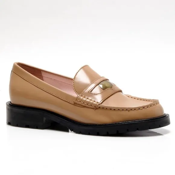 Free People Liv Loafers / Camel NWOB Size 38/8