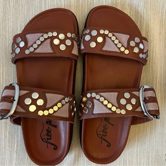Free People Revelry Studded Sandals Size 8.5