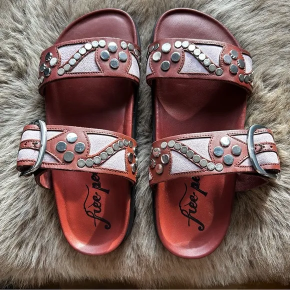Free People Revelry Studded Sandals Size 8.5