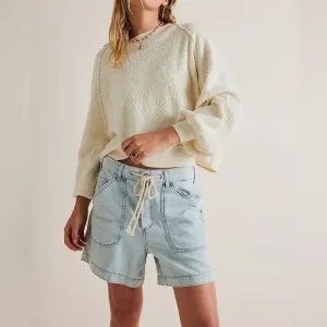 Free People We The Free Second Chances Pull-On Shorts NEW