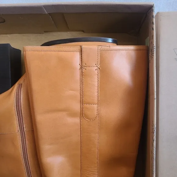 Free People Women's Naomi Tall Heel Boots in Tuscan Tan Sz 9.5 &amp; 10