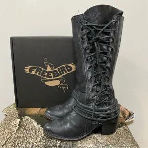 Freebird Black Cash Boots Size 9