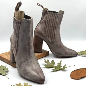 Freebird By Steven Janelle Distressed Leather Ankle Boots