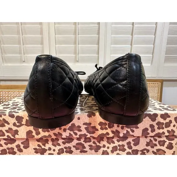French Sole/New York Tamara 2 Flats Black Napa Patent Size 10 NIB Leather Upper