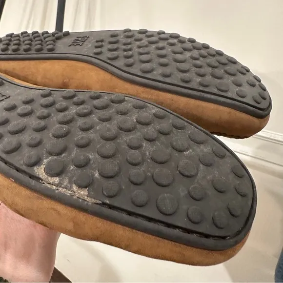 Frye 8D Brown Suede Loafers with Moccasin Style