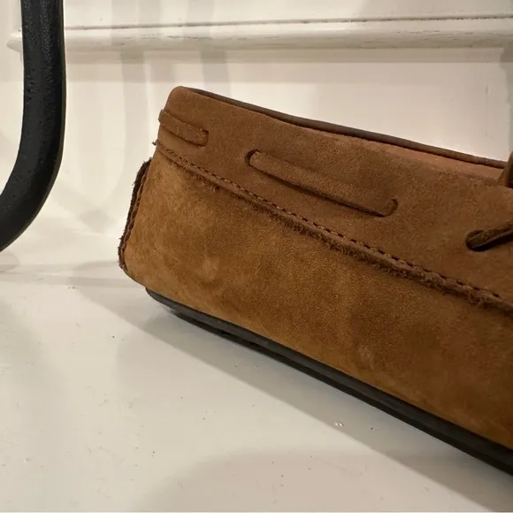 Frye 8D Brown Suede Loafers with Moccasin Style