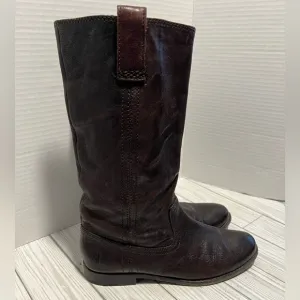 *Frye | Anna Mid Pull Pull On Slouch Boot Size 7