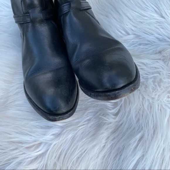 Frye black riding pull on boots 6