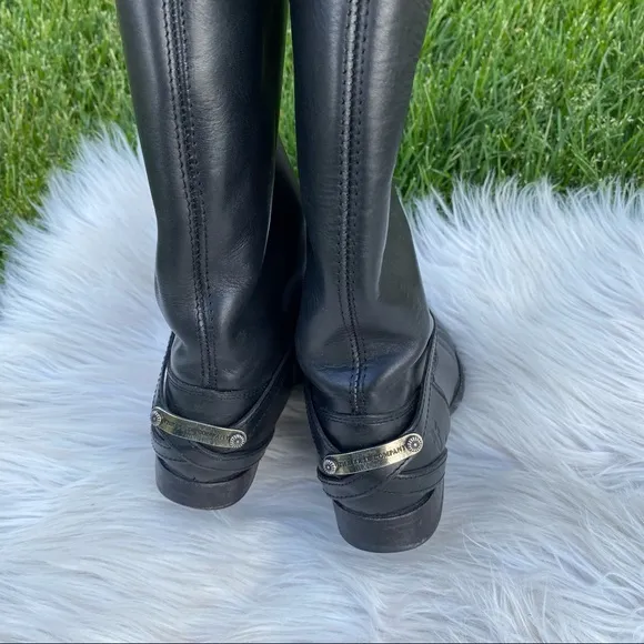 Frye black riding pull on boots 6