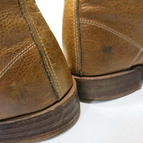 Frye Boots 87580COG  Brando Oil Tanned Leather Lace Up Boots Men's Footwear 7.5