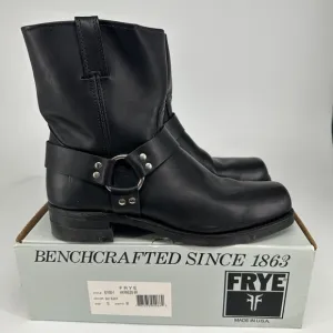 Frye Boots Mens 13 Black Leather Harness 8R Style 87400 Pull On w/ Box *READ*