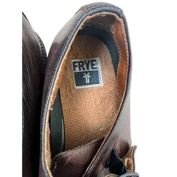 FRYE Frasier Monk Strap Brown Leather Oxford Loafers Men’s 11