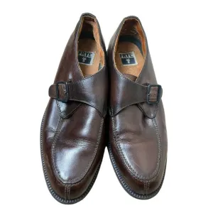 FRYE Frasier Monk Strap Brown Leather Oxford Loafers Men’s 11