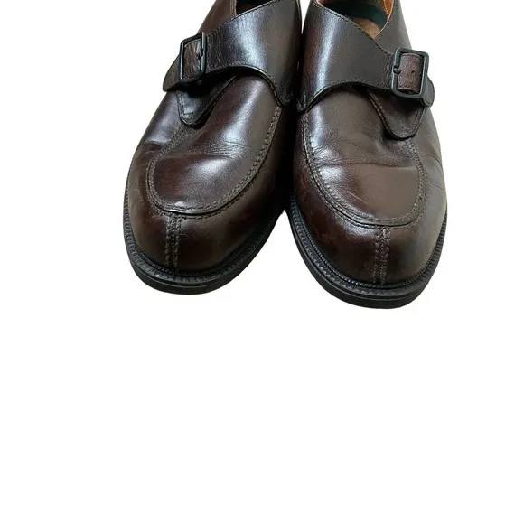FRYE Frasier Monk Strap Brown Leather Oxford Loafers Men’s 11