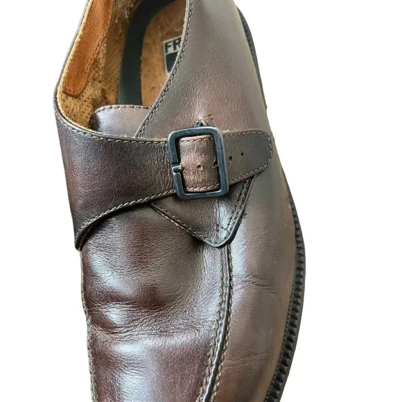 FRYE Frasier Monk Strap Brown Leather Oxford Loafers Men’s 11