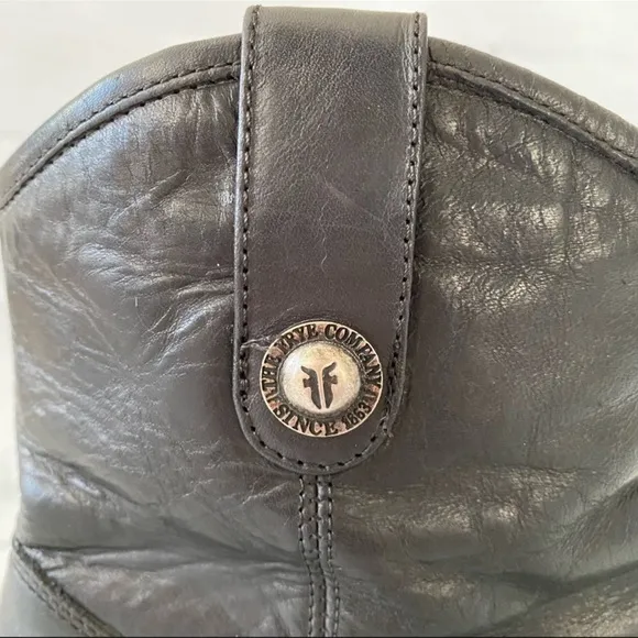 Frye Jackie Button Pull On Short Boots Black 8B