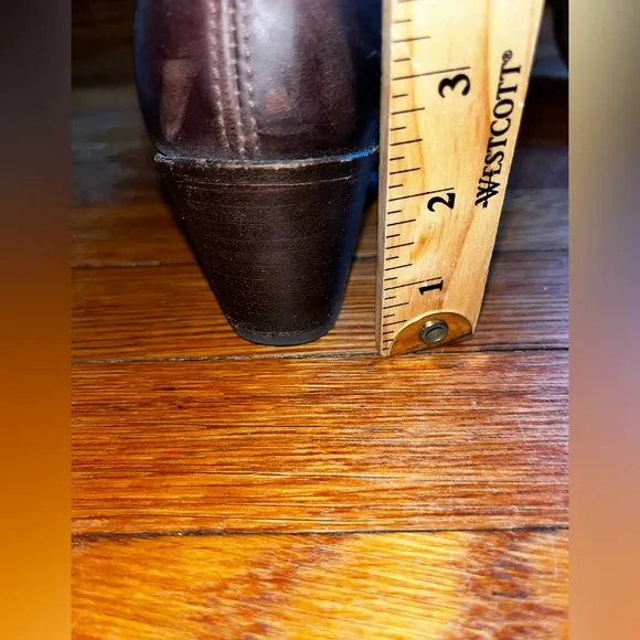 Frye Jane tall pull on cowboy boots size 6 1/2 brown western festival country