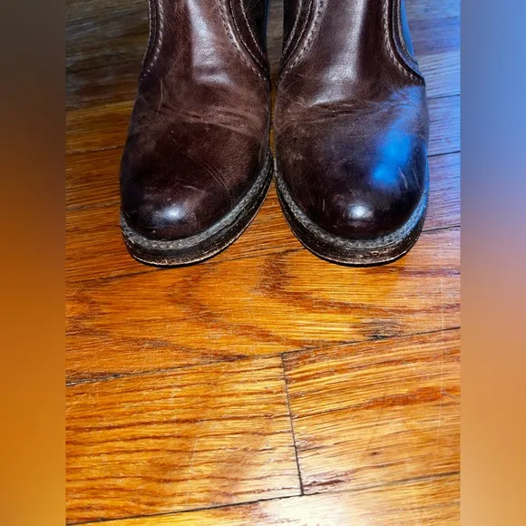 Frye Jane tall pull on cowboy boots size 6 1/2 brown western festival country