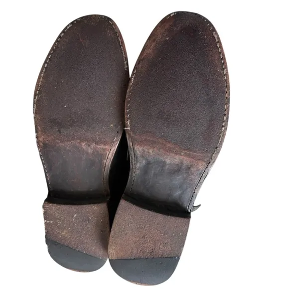 Frye Jayden Cross Engineer Black Leather Moto Boots 8.5 B