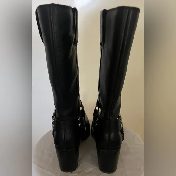 Frye Jean Harness Heel Pull On Western Boots Size 7.5