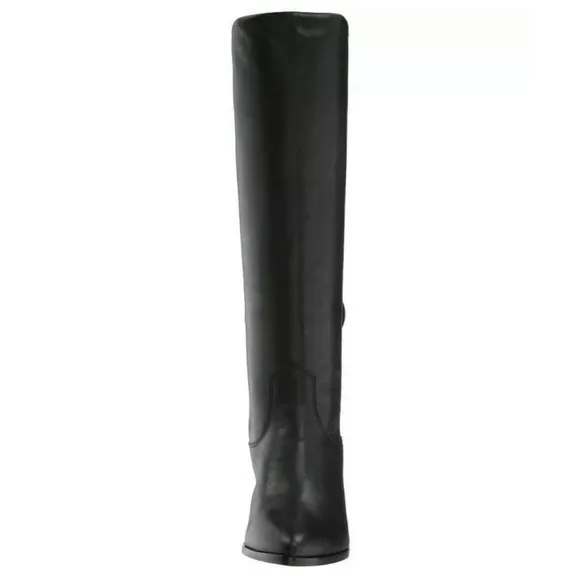 FRYE | LILA SLOUCH LEATHER PULL-ON POINTED BOOTS
