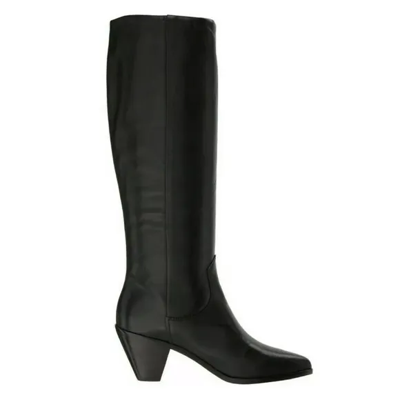FRYE | LILA SLOUCH LEATHER PULL-ON POINTED BOOTS