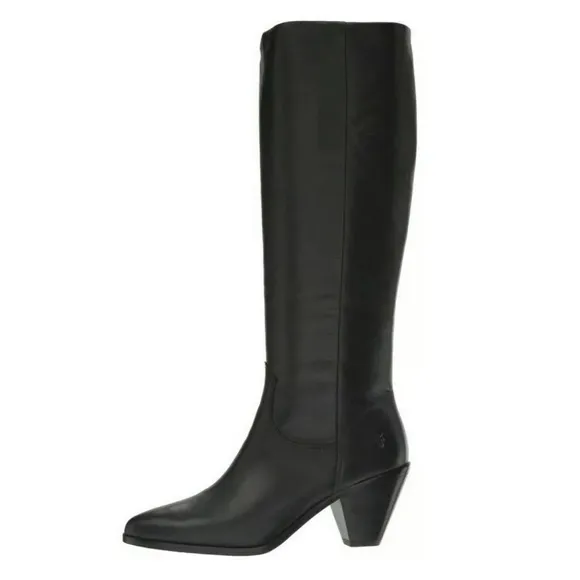 FRYE | LILA SLOUCH LEATHER PULL-ON POINTED BOOTS