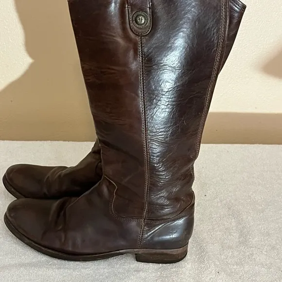 Frye Melissa Brown Boots Sz 8