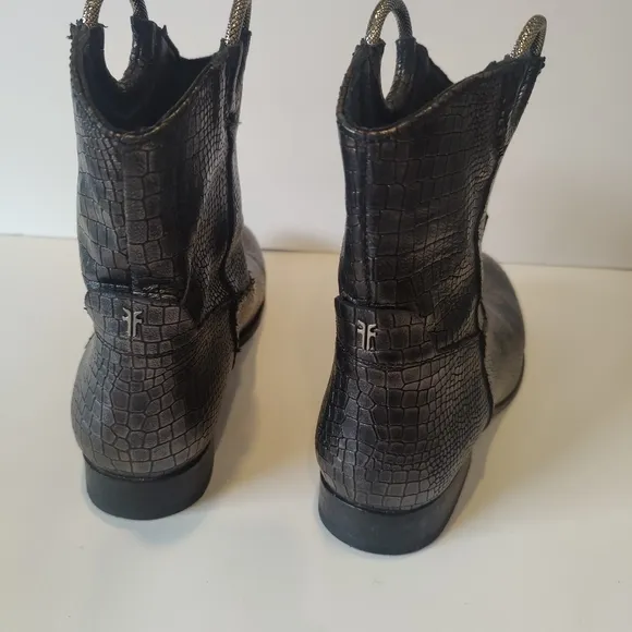 Frye Melissa Harness Pull on Short Women's Leather Boots