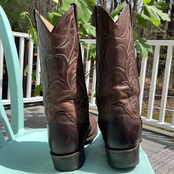 Frye Pull On Cowboy Western Boots Brown 10.5 or 10 1/2