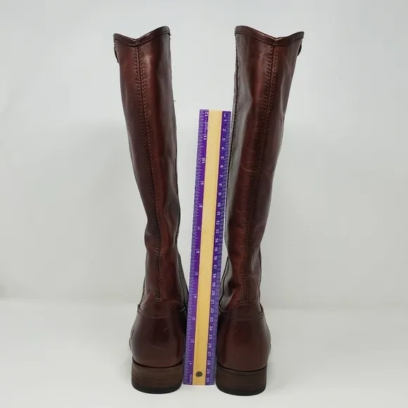 Frye Redwood Melissa Button 2 Leather Boots 3475448-RDD Womens Sz 5.5B New
