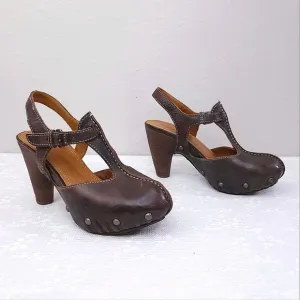 FRYE Reese T-Strap Studded Platform Sandals