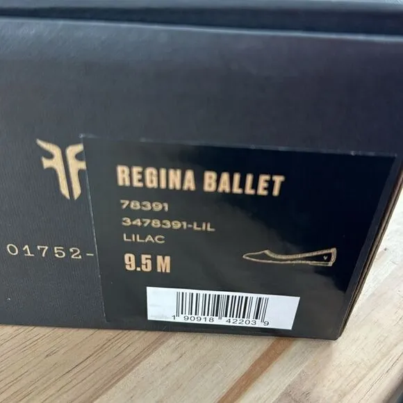 Frye Regina Ballet Flats- Lilac- Size 9.5 M- NIB