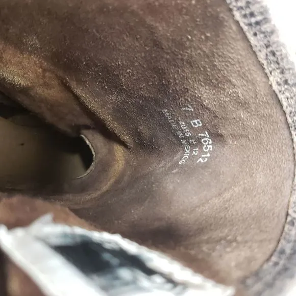 Frye Veronica Distressed Leathrer Boots Brown Size 7