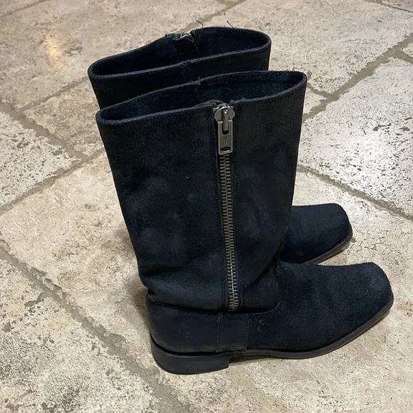 Frye Vintage Moto Boots Size 10B ❤️