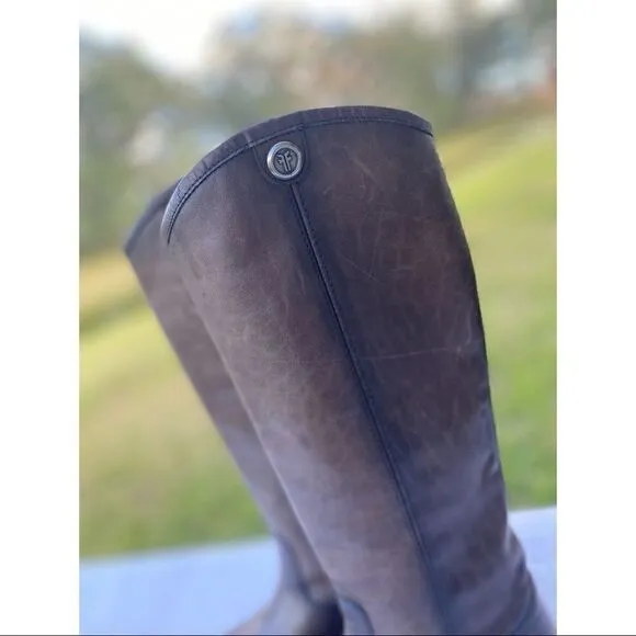FRYE Melissa Button 2 boots-smoke
