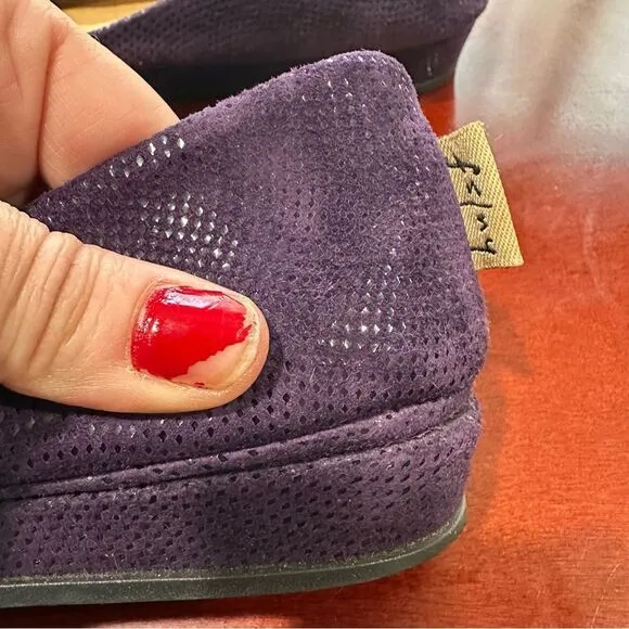 FS/NY Zeppa Purple Leather Shimmery Flats Size 9