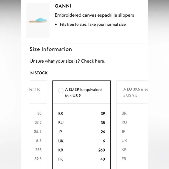 GANNI Embroidered canvas espadrille nautical beach slippers Slip On Sandals