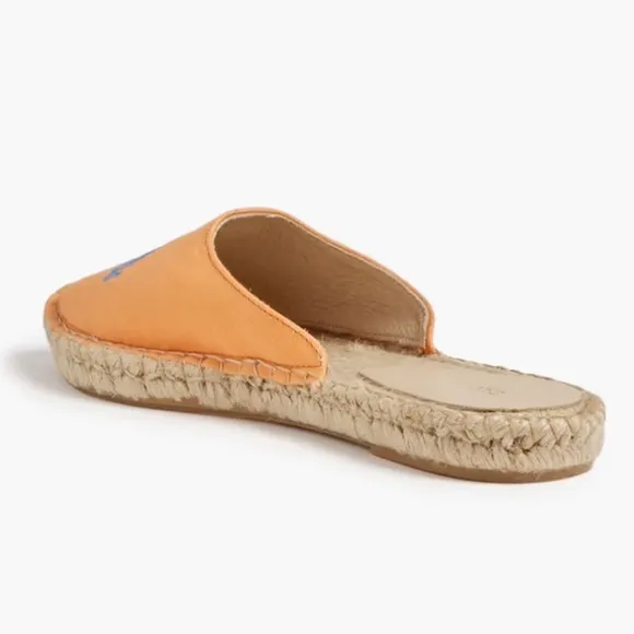 GANNI Embroidered canvas espadrille slippers Slip On Sandals