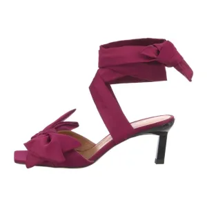 GANNI Soft Bow Heeled Sandals