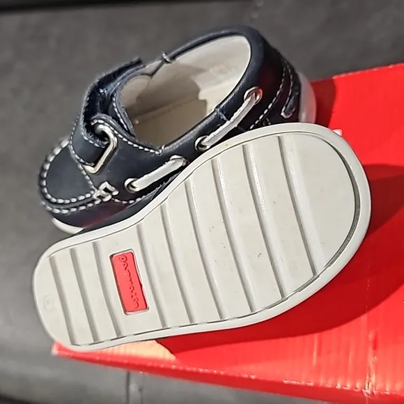 GARVALIN 50 aniversario Boys Shoe Navy Blue Leather Size 21