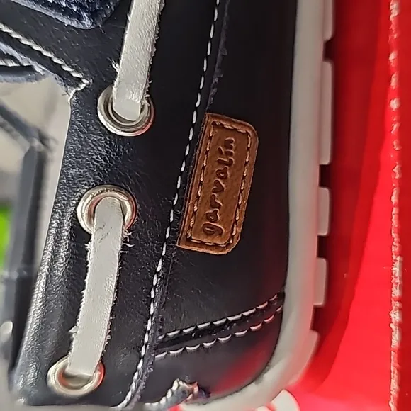 GARVALIN 50 aniversario Boys Shoe Navy Blue Leather Size 21