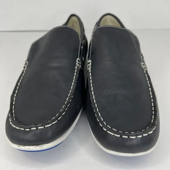 Gbx Mens 134893 Ludlam Black Fabric Moc Toe Slip On Size 13M Loafers